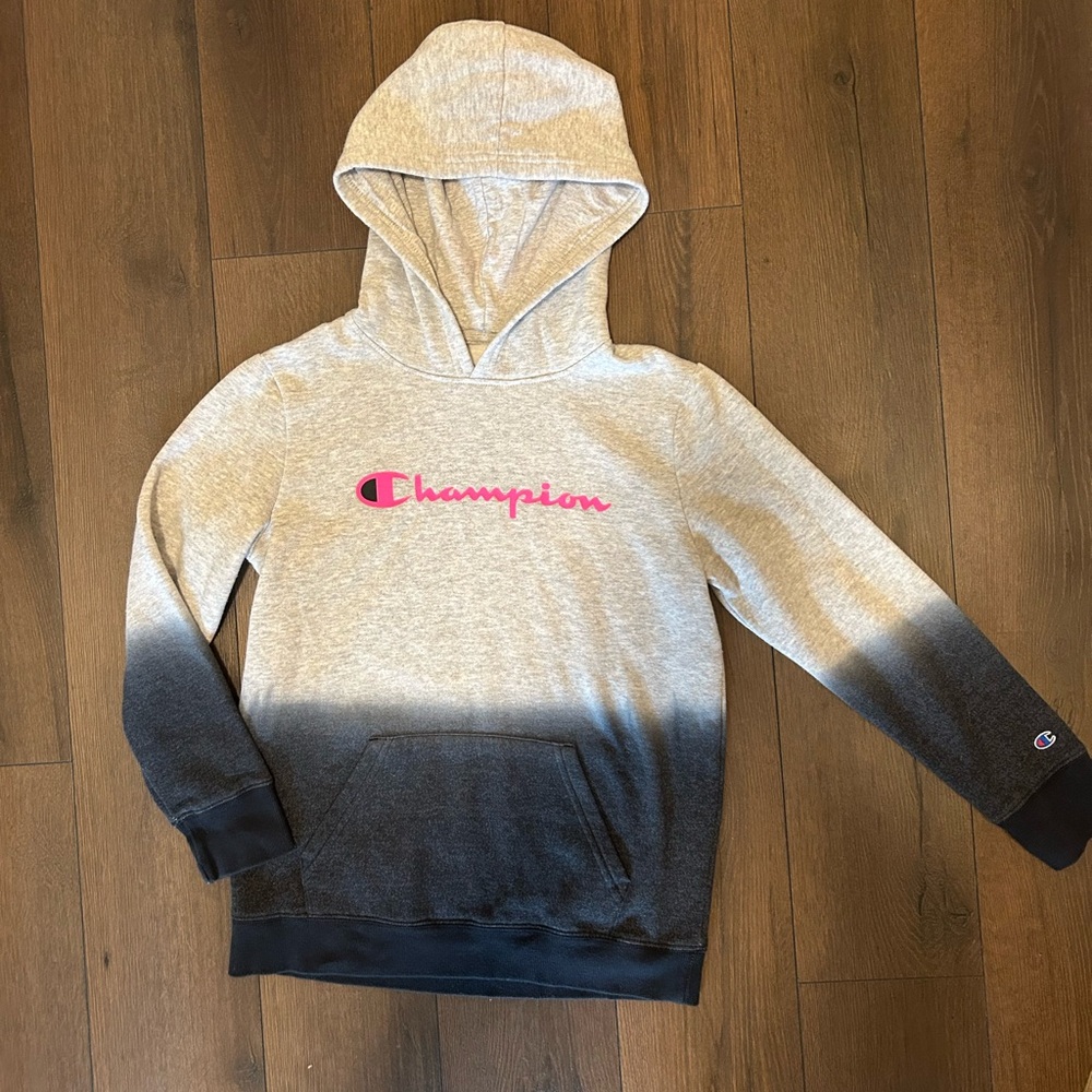 Champion Gray and Black Ombre Hoodie